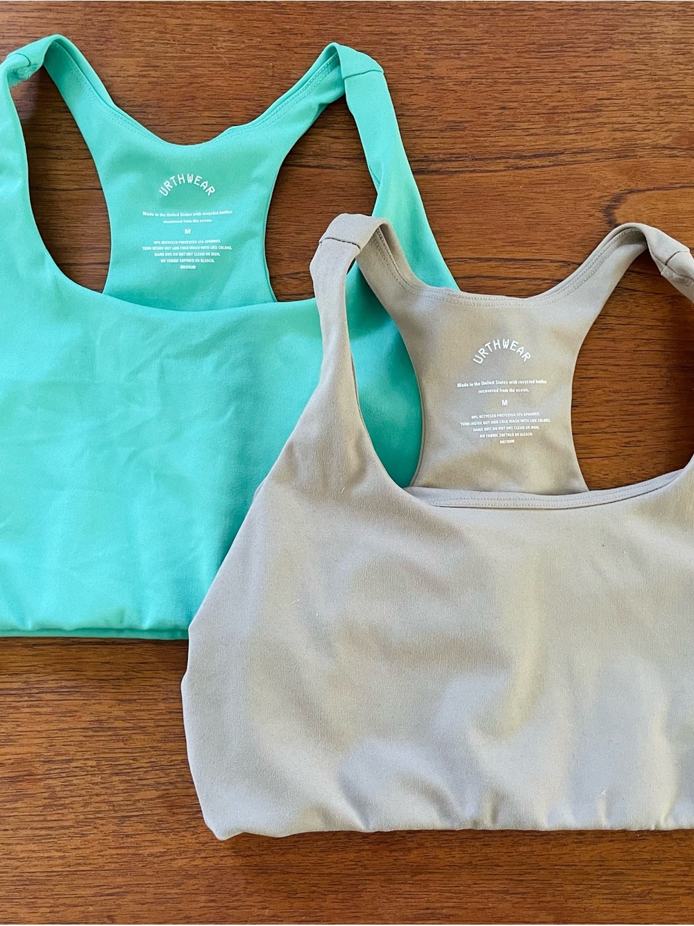 2 Urthwear Organic Cotton Low Neck Bras